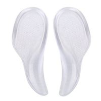 Clear Silicone Heel Pain Relief Plantar Fasciitis Arch Support Insoles Inserts Pads