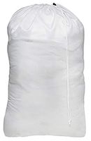Heavy Duty Nylon Laundry Storage Bags with Drawstring, Durable, Machine Washable 30' x 40" Choose The Color (White)
