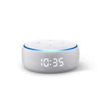 Echo Dot with clock (Sandstone) Bundle with Senged 2-pack smart bulb starter kit