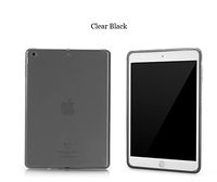 Case for iPad Air 2, Mocase Ultra-Thin Clear Soft Skin TPU Rubber Gel Protective Case for iPad Air 2 /iPad 6 (Clear-Black)
