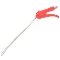 Baomain Red Plastic Handle Angled Bent Nozzle Air Duster Blow Gun Cleaner