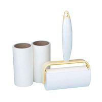 Clothing Sticky hair roller Sticky Brush, Oblique Tearing Roller Widening Clothes Hair Remover Desktop Sofa Dust Collector (60 Sheets Per Roll) Sticky paper (color : Yellow)