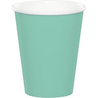 Creative Converting Celebrations 96-Count 9 oz. Hot/Cold Cups, Fresh Mint - 168486