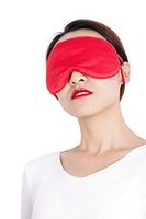NEIWAI 100% Silk Sleep Mask Light-Blocking Eye Mask for Men & Women Red