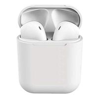New Macaroon Colorful INPODS12 Fine Grinding Hi-Fi Stereo Window IPX4 Waterproof Motion Wireless Bluetooth Headset Touch (White)