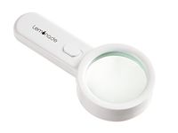 LED Magnifying Glass By Lemonade: Illuminated 10x Double Lens, Bright Light For Night Reading Newspapers, Maps And Labels, Pocket Handheld Magnifier For Children, Seniors With Macular Degeneration