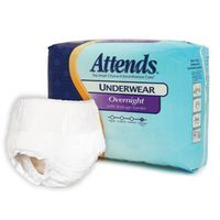Attends APPNT40 Overnight Protective Underwear - XL, 58-68 in. (12/Pack) (12/Pack)