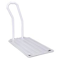 Medical Bed Side Hand Rail Support Bar Old Man Armrest with Bandage Safety and Stability Tool-Free Assembly，White
