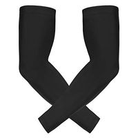 HDE Black Arm Sleeve Men Compression Sleeves for Basketball Football Baseball