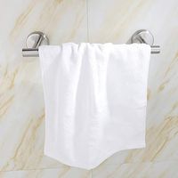 J&HO Stainless Steel Towel Bar Bathroom Kitchen Cabinet Towel Bar Rack Round Durable Household Tool (Silver)