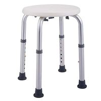 SPDTAILS Round Shower Stool,Height Adjustable Bath Stool Bathtub Seat Bench with Non-Slip Seat for Elderly, Senior, Handicap and Disabled