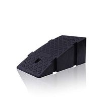 Channels Cord Cover 2 Pcs of Rubber Ramp Parking Mats Increase Frame Plastic Slope Climbing Pad Pedal Thickening Pad Step Board Ladder Frame Triangle (Color : Black, Size : 45x15x16cm)