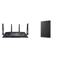 ASUS RT-AC88U Router and Seagate Expansion 1TB Portable External Hard Drive Bundle