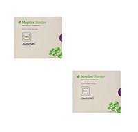 Mepilex Border Self-Adherent Absorbent Foam Dressing - Size 3 x 3" - 5 Count (2 Pack)
