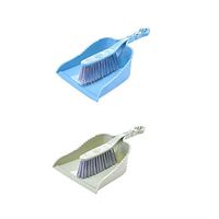 Mydio Hand Held Dustpan and Brush Set，Pack of 2 Set, Blue & Green