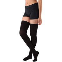 Absolute Support Thigh High Compression Stockings Silicone Border, Black – 2XL