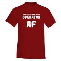 Cigarette-Filter-Making-Machine Operator AF - A Soft & Comfortable Men's T-Shirt, Red, Large