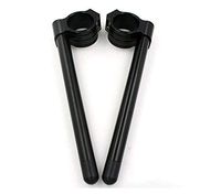 Heart Horse 7/8" 41mm Clip ons Handlebar Fit for Honda Rebel CMX250 CB400 CM400 CX500 Kawasaki KZ400 Suzuki GS250 GS300 GS400 Yamaha SRX250 XV250 XS400 Universal Cafe Racer