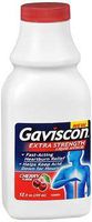 Gaviscon Liquid Antacid Extra Strength Cherry Flavor - 12 oz, Pack of 6