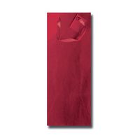 12 x 13" Metallic Matte Wine Bottle Bags Party Supplies Favor Gift Bag w/Handle (Red)