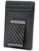 Travelambo Money Clip Front Pocket Wallet Slim Minimalist Wallet RFID Blocking (01 Carbon Fiber Elite)