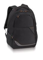Solo Urban 16 Inch Laptop Backpack, Black with Orange Accents