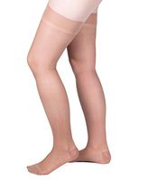 Allegro 15-20 mmHg Essential 3 Sheer Garter Style Thigh High Compression Hose