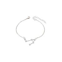 Sunhusing Ladies Simple Personality Bracelet Twelve Constellation Anklets Girlfriends Birthday Gift Jewelry(R)