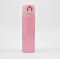 ZHENQ Portable Thermos Girl/boy Stainless Steel Kettle Thermos Mug Large Capacity Student, Made of Materials, Sturdy and Durable, Light Weight (Color : B)