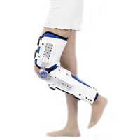 Adult Knee Brace - Hinged Immobilizer for Ligament Injury - Orthosis Stabilizer - ROM Post Op Adjustable Recovery Support for Orthopedic Rehab