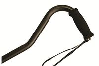 Alex Orthopedic MP-21031 Offset Handle Aluminum Cane - Black