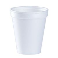 Dart 8J8 3.2" Top and 2" Bottom Diameter, 3.5" Height, 8 oz White Foam Cup ((4 Packs of 25))