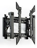 Displays2go Pop-Out TV Wall Mount for 45 to 70 Inch Monitors, Portrait Orientation - Black (VWM64POR)