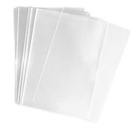 100PCS Clear Flat Plastic Flat Cello/Cellophane Gift Wrapper Food Storage Treat Bags Packing Pouches for Snacks Bakery Candies Cookies Basket Supply(6'' x 8'')