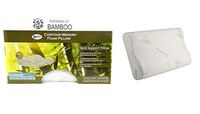 DINY Home & Style Elegance of Bamboo Memory Foam Contour Pillow with Cooling Technology and Neck Support