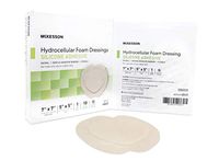 Silicone Foam Dressing, McKesson, 7 X 7 Inch Sacral Silicone Adhesive with Border Sterile, 4845 - Pack of 10