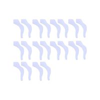 10 Pair Clear Silicone Eyeglasses Sleeve Retainer - Glasses Frame Grips Anti-Slip Silicone Holder Ear Hook for Sunglasses
