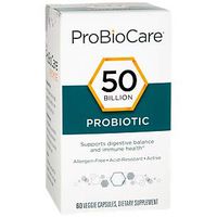 ProBioCare Probiotic 50 Billion Supports Digestive Immune Health, Once Daily (60 Veggie Capsules)