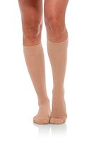 Jomi Compression, Unisex, Knee High Stockings Collection, 15-20mmHg Sheer Closed Toe 132 (Medium, Natural)