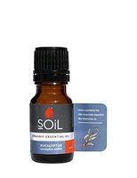 SOiL Organic Eucalyptus Essential Oil (Eucalyptus Smithii) - 100% Pure and Natural - Certified Organic - Single Ingredient - Vegan - Non GMO - 10ml