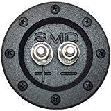 SMD 1 Channel Heavy Duty Speaker Terminal (Stainless) (3/4" PVC Black) (Round)