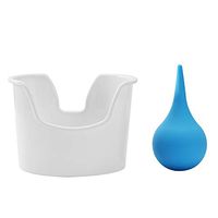 zroven Household Ear Washing Tool Kit Ears Cleaning Accessory Suite 1 Psc Basin and 1 Pcs Rubber Bulb