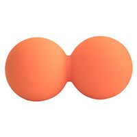 Peanut Double Massage Ball/Peanut Therapy Ball- Premium Silicone - Suited for Myofascial Release and Self-Yoga Using Trigger Point and Deep Tissue Therapy of Feet, Hands, Back. (Orange)