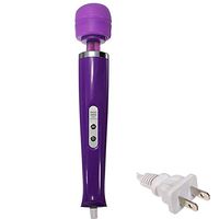 30 Speeds Wired Powerful Handheld Wand Massager with Strong Vibration, Personal Therapy Massager for Sports Recovery, Muscle Aches, Body Pain (Purple)