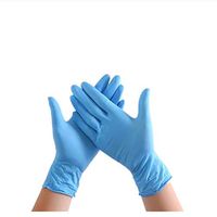 Nitrile Disposable Gloves, Kirbaez Latex Rubber Free Gloves, Exam Gloves, Food Grade Gloves Comfortable Disposable Mechanic Gloves, for Painting,Finishing,Cleaning,Safety Work 50 PCS (L,M,S,XL)
