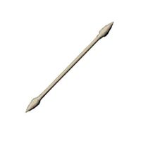 TechSwabs Double-Ended Pointed Cotton Swab with 1/8" Tip and Paper Handle, 3-1/4" Long, 30 per Package