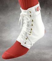 Swede-O Strap Lok Ankle Support with Knit Tongue. Color: White, Size: Small, Shoe Size; Male 6-7, F