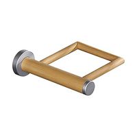 LOSYU Creative Simple Wood Hair Dryer Rack, Wall Mount, Square Bathroom Hair Dryer Holders, Home Hotel, Washstand Beech Black Walnut Wood Lavatory Kitchen Bathroom (Color : Wood Color)