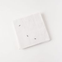 One Hundred 80 Degrees White Ant Napkin, 40 Pack, Paper, 6.5 inches