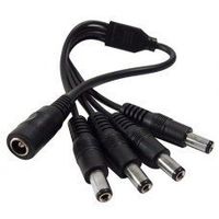 CamVtech USA DC 1 to 4 Power Splitter Adapter Cable for CCTV Camera